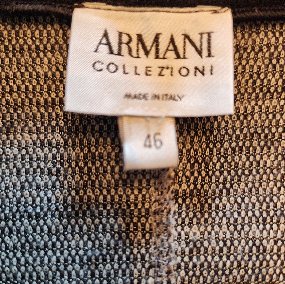 Armani Collezioni Black and Gray Jacket
